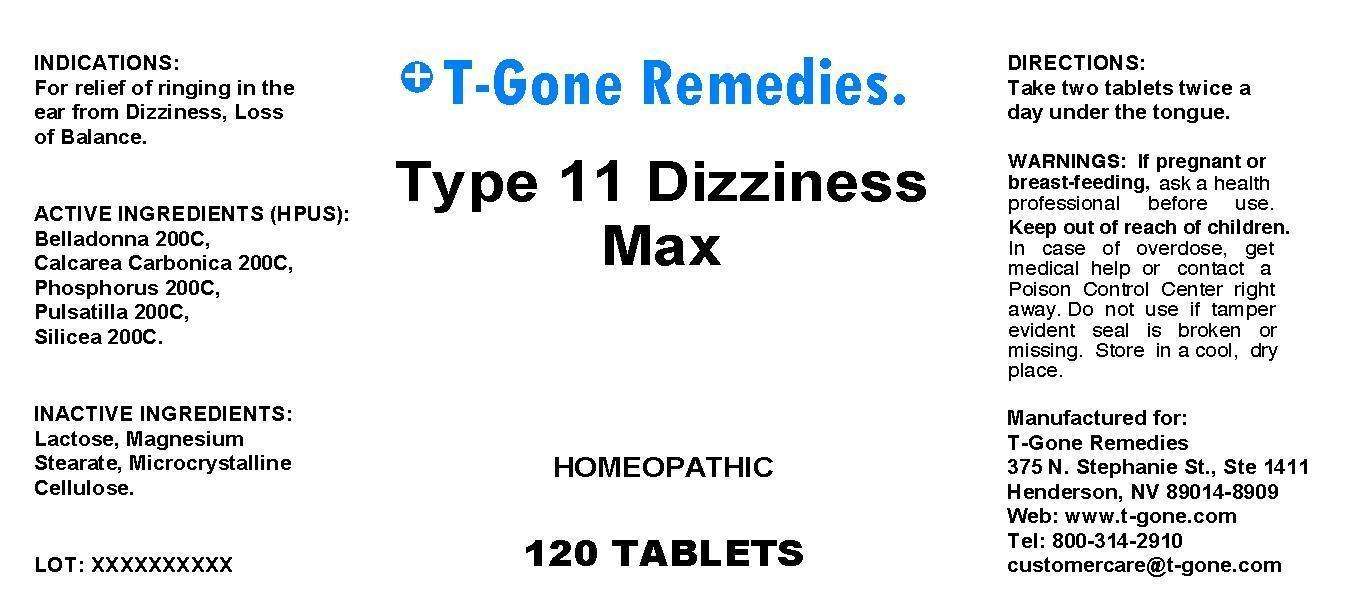 Type 11 Dizziness Max